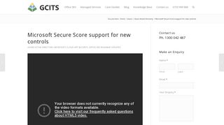 
                            9. Microsoft Secure Score support for new controls - GCITS