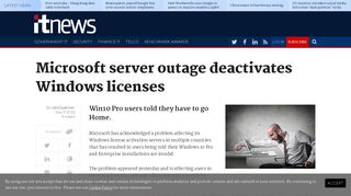 
                            10. Microsoft server outage deactivates Windows licenses - Software ...