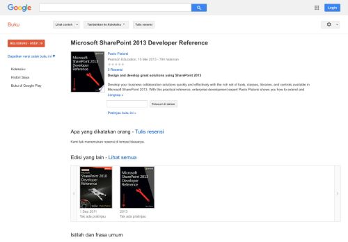 
                            6. Microsoft SharePoint 2013 Developer Reference