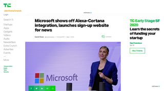
                            9. Microsoft shows off Alexa-Cortana integration, launches sign-up ...