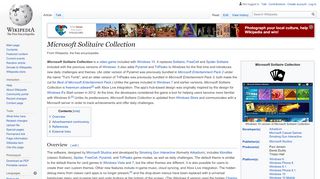 
                            13. Microsoft Solitaire Collection - Wikipedia