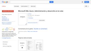 
                            11. Microsoft SQL Azure : administración y desarrollo en la nube