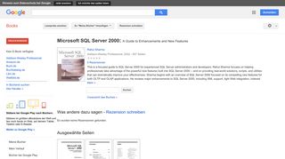 
                            11. Microsoft SQL Server 2000: A Guide to Enhancements and New Features