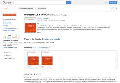 
                            8. Microsoft SQL Server 2005: Changing the Paradigm (SQL Server 2005 ...