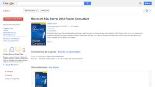 
                            7. Microsoft SQL Server 2012 Pocket Consultant
