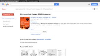 
                            11. Microsoft SQL Server 2012 Unleashed - Google Books-Ergebnisseite