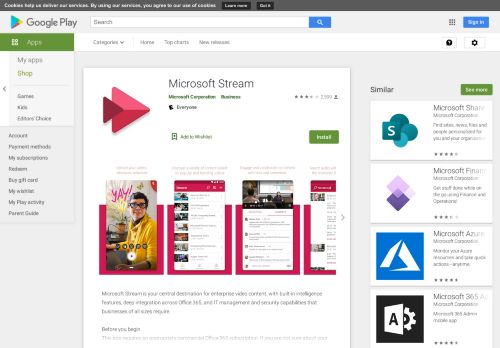 
                            9. Microsoft Stream – Apps i Google Play