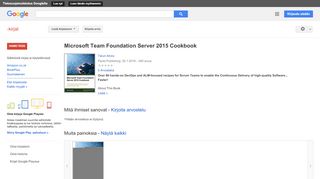 
                            12. Microsoft Team Foundation Server 2015 Cookbook