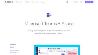 
                            6. Microsoft Teams + Asana · Asana
