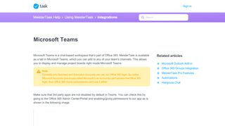 
                            11. Microsoft Teams – MeisterTask Help