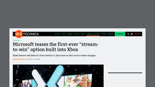 
                            11. Microsoft teases the first-ever “stream-to-win” option built into Xbox ...