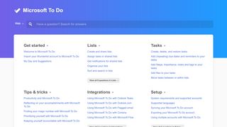 
                            8. Microsoft To-Do Support