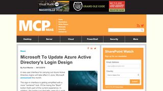 
                            5. Microsoft To Update Azure Active Directory's Login Design -- Microsoft ...