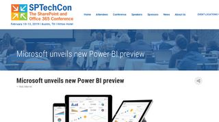 
                            12. Microsoft unveils new Power BI preview - SPTechCon - The ...