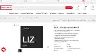 
                            8. Microsoft Visual Studio Enterprise w/MSDN - Brack