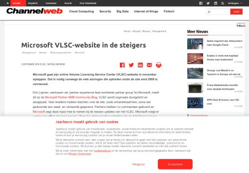 
                            13. Microsoft VLSC-website in de steigers | Channelweb.nl