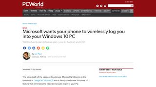
                            7. Microsoft wants your phone to wirelessly log you into your Windows 10 ...