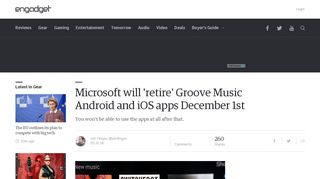 
                            9. Microsoft will 'retire' Groove Music Android and iOS apps December ...