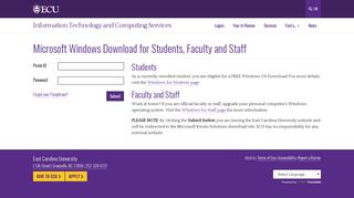 
                            5. Microsoft Windows Download for Students, Faculty and Staff