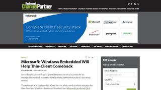 
                            6. Microsoft: Windows Embedded Will Help Thin-Client Comeback ...