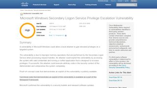 
                            6. Microsoft Windows Secondary Logon Service Privilege Escalation ...