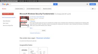 
                            11. Microsoft Windows Security Fundamentals: For Windows 2003 SP1 and R2