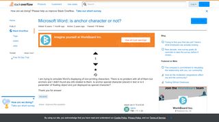 
                            6. Microsoft Word: is anchor character or not? - Stack Overflow