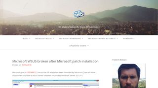 
                            7. Microsoft WSUS broken after Microsoft patch installation – BLOG ...