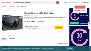 
                            3. Microsoft Xbox One X 1TB - Black Edition - Sammenlign priser hos ...