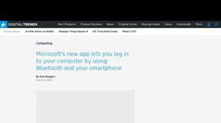 
                            6. Microsoft's new app lets you log in to your computer by ... - Digital Trends