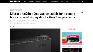 
                            13. Microsoft's Xbox One was unusable for a couple hours on ...