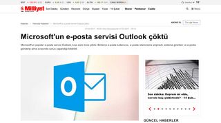 
                            5. Microsoft'un e-posta servisi Outlook çöktü - Milliyet