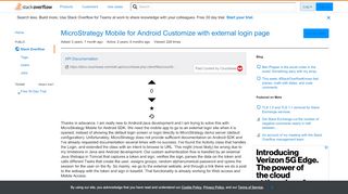 
                            8. MicroStrategy Mobile for Android Customize with external login ...
