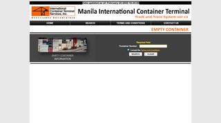 
                            2. MICT Track and Trace: Empty Container Search