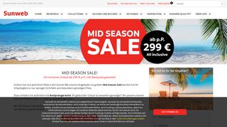 
                            7. Mid Season Sale | Sommerurlaub | Pauschalreisen | Sunweb