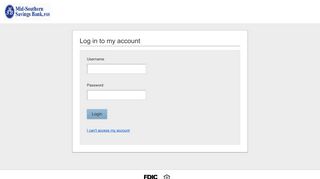 
                            8. Mid-Southern Savings Bank, FSB | Login