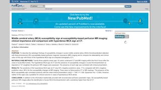 
                            6. Middle cerebral artery (MCA) susceptibility sign at susceptibility-based ...