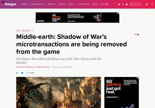 
                            7. Middle-earth: Shadow of War's microtransactions are being removed ...