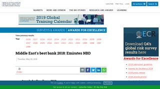 
                            12. Middle East's best bank 2018: Emirates NBD | Euromoney