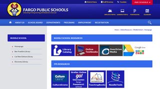 
                            12. Middle School / Homepage - Fargo Public Schools
