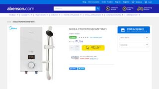 
                            12. Midea FP67WTR380WMTMW1 Water Heater | Abenson.com