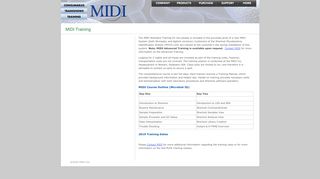
                            3. MIDI: Training - MIDI, Inc.