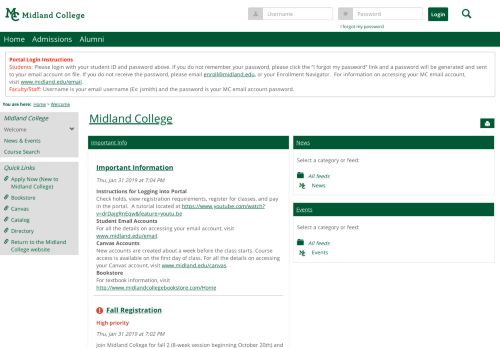 
                            8. Midland College: Welcome