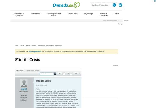 
                            7. Midlife Crisis - Onmeda-Foren