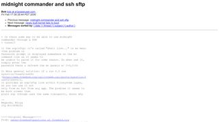 
                            11. midnight commander and ssh sftp - FreeBSD mailing lists