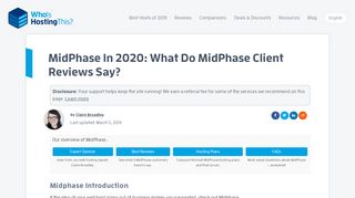 
                            12. MidPhase In 2019: What Do MidPhase Client Reviews Say?