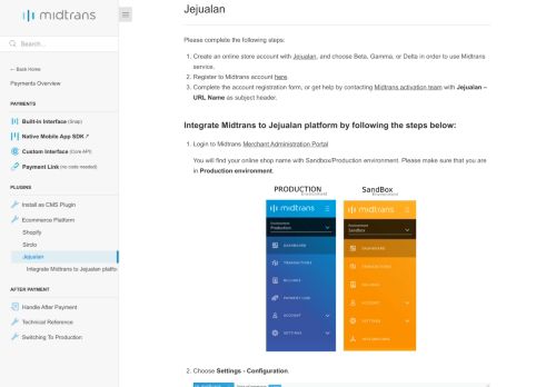 
                            3. Midtrans Integration with Jejualan - Midtrans Payments - Tech Docs for ...