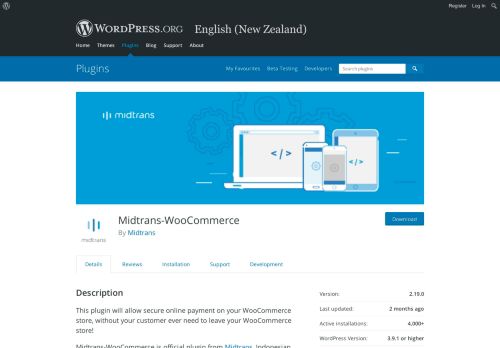 
                            12. Midtrans-WooCommerce | WordPress.org