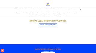 
                            9. Midvaal Local Municipality Vacancies - WWW.GOVPAGE.CO.ZA