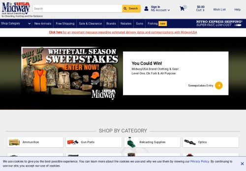 
                            1. MidwayUSA - Shop Shooting, Hunting, & Outdoor Products